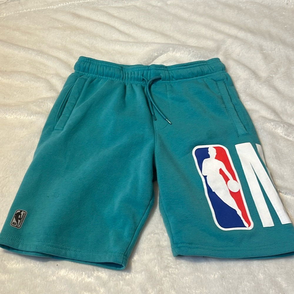 NBA shorts , size small , color turquoise .